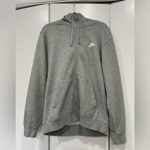 Nike Gray Full Zip Hoodie